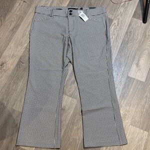 Torrid Houndstooth Black and White Bootcut Trousers